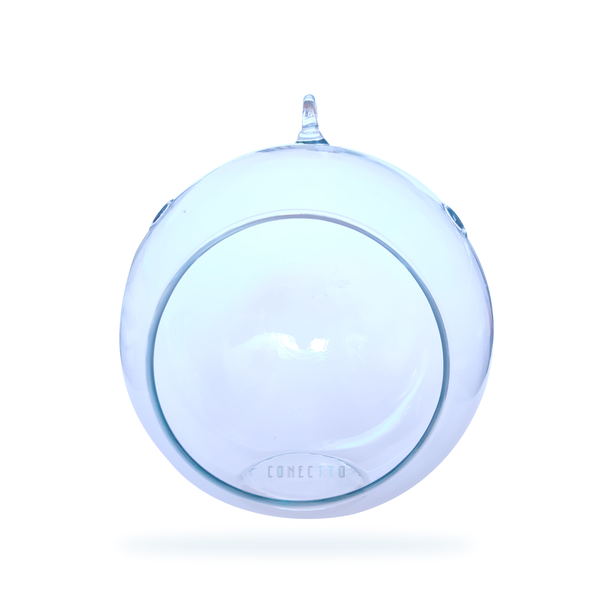 Terrario Colgante/base Cristal Vidrio Esfera 18 Cm